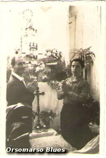 Attilio Amoroso con la moglie